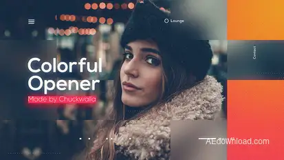 Colorful Opener Video Displays template preview
