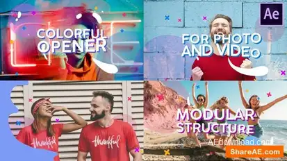 Colorful Opener | After Effects Openers template preview
