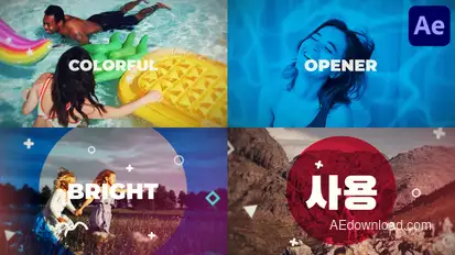 Colorful Opener for After Effects Openers template preview