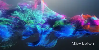 Colorful Particles Logo Reveal Logo Stings template preview