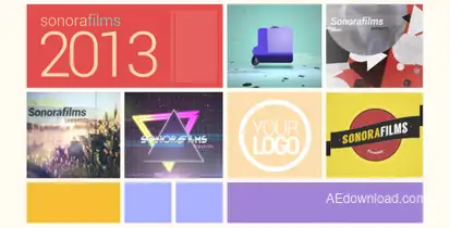 Colorful Presentation Video Displays template preview