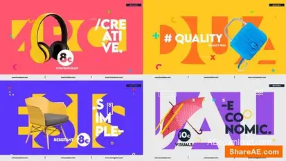 Colorful Product Promo Openers template preview