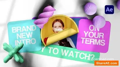 Colorful Rolling Intro Openers template preview