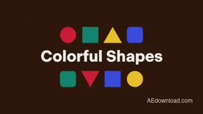 Colorful Shapes Titles template preview