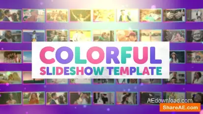 Videohive Colorful Slideshow 22043785 Video Displays template preview