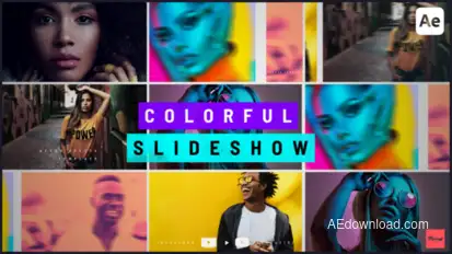 Colorful Slideshow Openers template preview