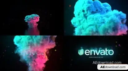 Colorful Smoke Logo Reveal Logo Stings template preview