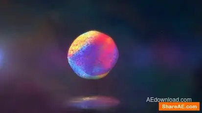 Colorful Sphere Logo Reveal Logo Stings template preview