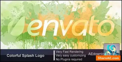 Videohive Colorful Splash Logo 3094626 Logo Stings template preview