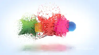 Colorful Splatter Logo Reveal Logo Stings template preview