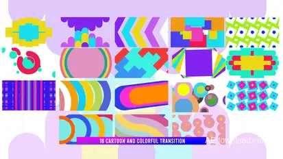 Colorful Transition Pack Elements template preview