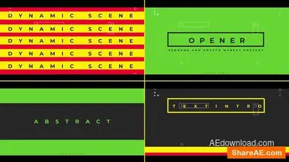 Colorful Typo Intro V 0.3 Openers template preview