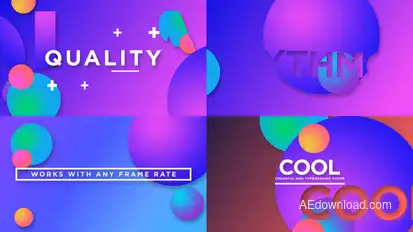 Colorful Typo Opener Openers template preview