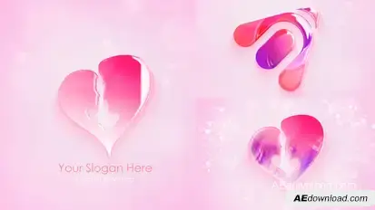 Colorful Valentine Logo Reveal Logo Stings template preview