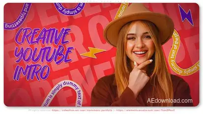 Colorful Vlog Intro Openers template preview