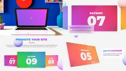 Colorful Web Promo Product Promo template preview