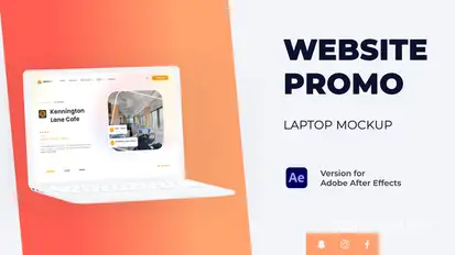 Colorful Website Promo - Laptop Mockup Product Promo template preview