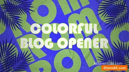 Videohive Colorful Youtube Blog Opener 53215074 Openers template preview