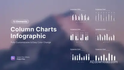 Column Chart Infographics Infographics template preview