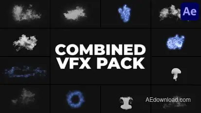 Combined VFX Pack for After Effects Elements template preview