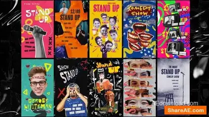 Comedy Stand Up Stories Pack Openers template preview