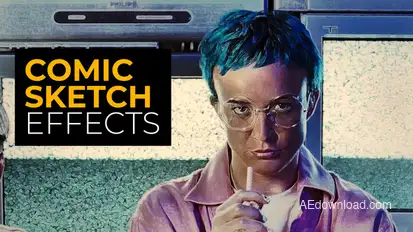 Comic Sketch Effects | After Effects Elements template preview
