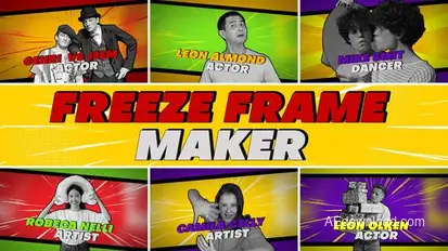 Comic Style Freeze Frame V3 Openers template preview