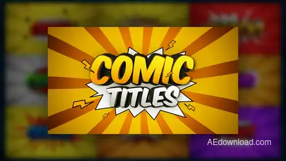 Comic Titles Titles template preview