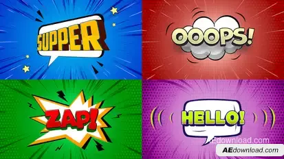 Comic Titles - Part 2 Titles template preview