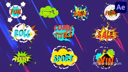 Comic Titles | After Effects Titles template preview