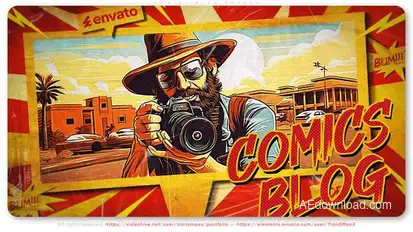 Comics Blog Opener Openers template preview