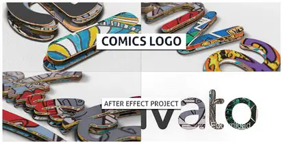 Comics Logo Logo Stings template preview