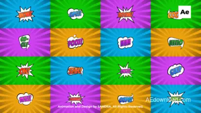 Comics Titles Titles template preview