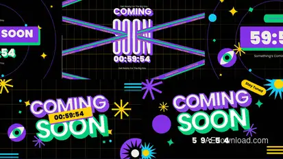Coming Soon & Counting Down Elements template preview