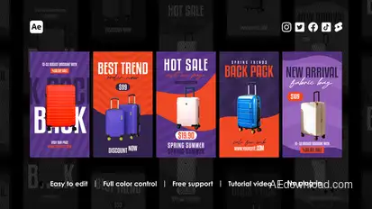 Commerce Instagram Reels Product Promo template preview