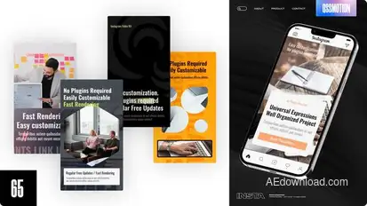 Commercial Instagram Stories Video Displays template preview