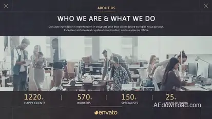 Company Business Promo Video Displays template preview