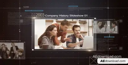 Company History Slideshow Video Displays template preview
