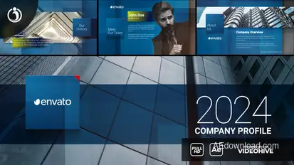 Company Profile Slideshow Video Displays template preview