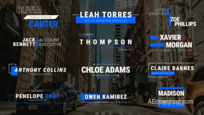 Company Text Titles Titles template preview