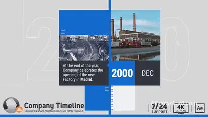 Company Timeline Titles template preview