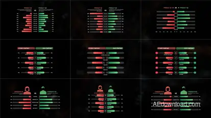 Comparison Chart Infographics template preview