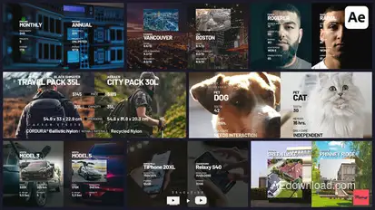 Comparisons 1 Video Displays template preview