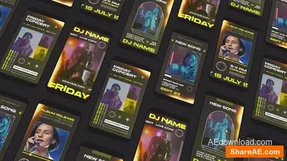 Concert Reels Openers template preview