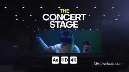 Concert Stage for After Effects Video Displays template preview