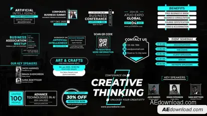 Conference & Workshop Titles Titles template preview