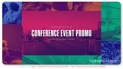Conference Event Promo Openers template preview