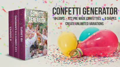 Confetti Generator Bundle Elements template preview