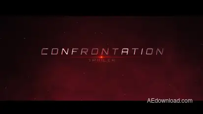 Confrontation Cinematic Trailer Titles template preview