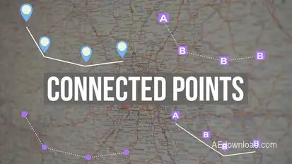 Connected points Video Displays template preview